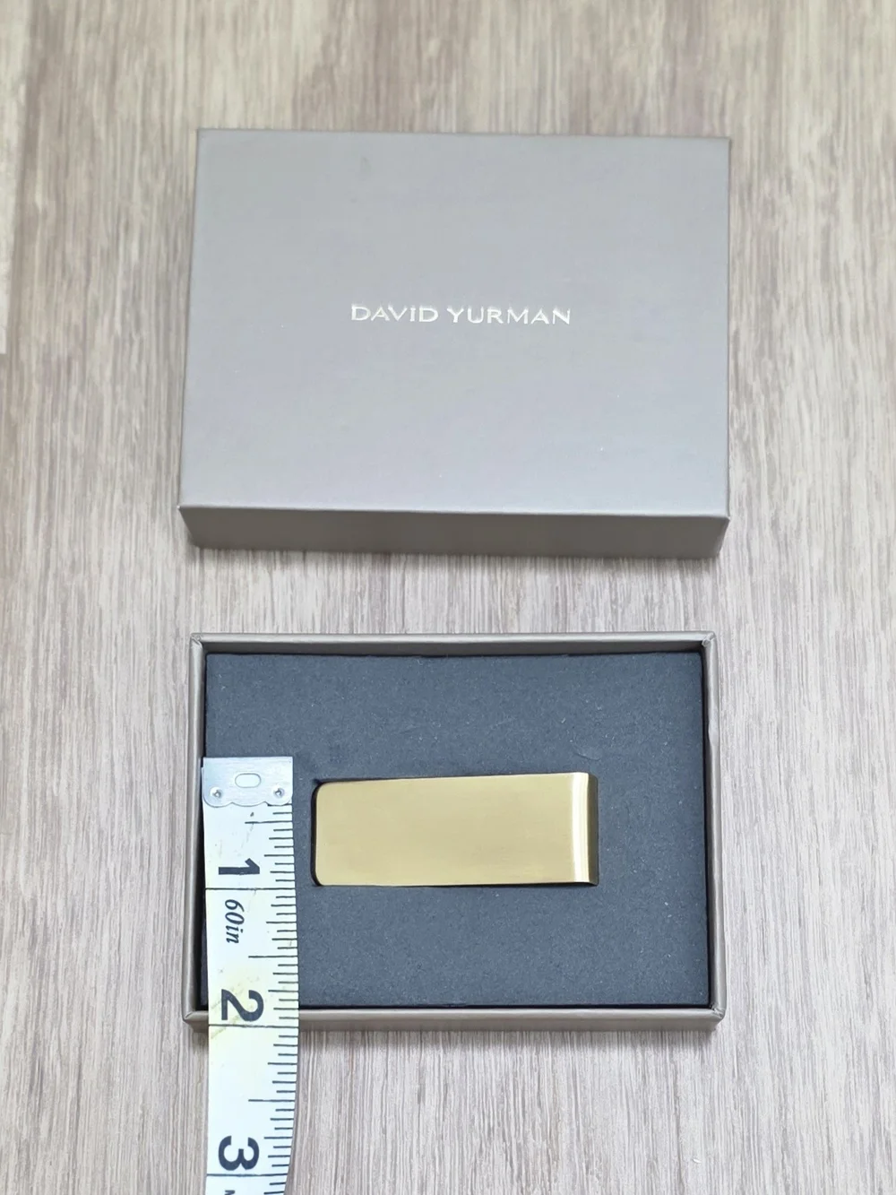 David Yurman Brushed Gold Money Clip